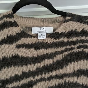 Magaschoni cashmere sweater animal print size M